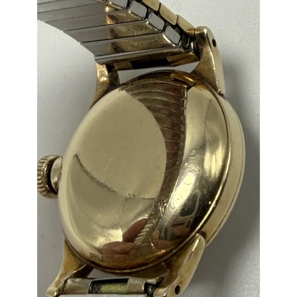 Hamilton CLD Working Mens Gold Plated‎ Manual Wind Watch 29MM 6.25